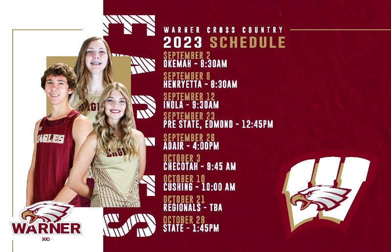 Warner Public Schools 20232024 Cross Country schedule